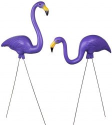 purple20birds 1623780514 1 FLAMINGO YARD DISPLAY - PURPLE