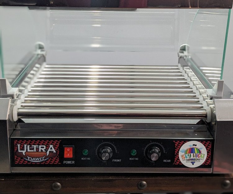 HOT DOG ROLLER C/W SNEEZE GUARD